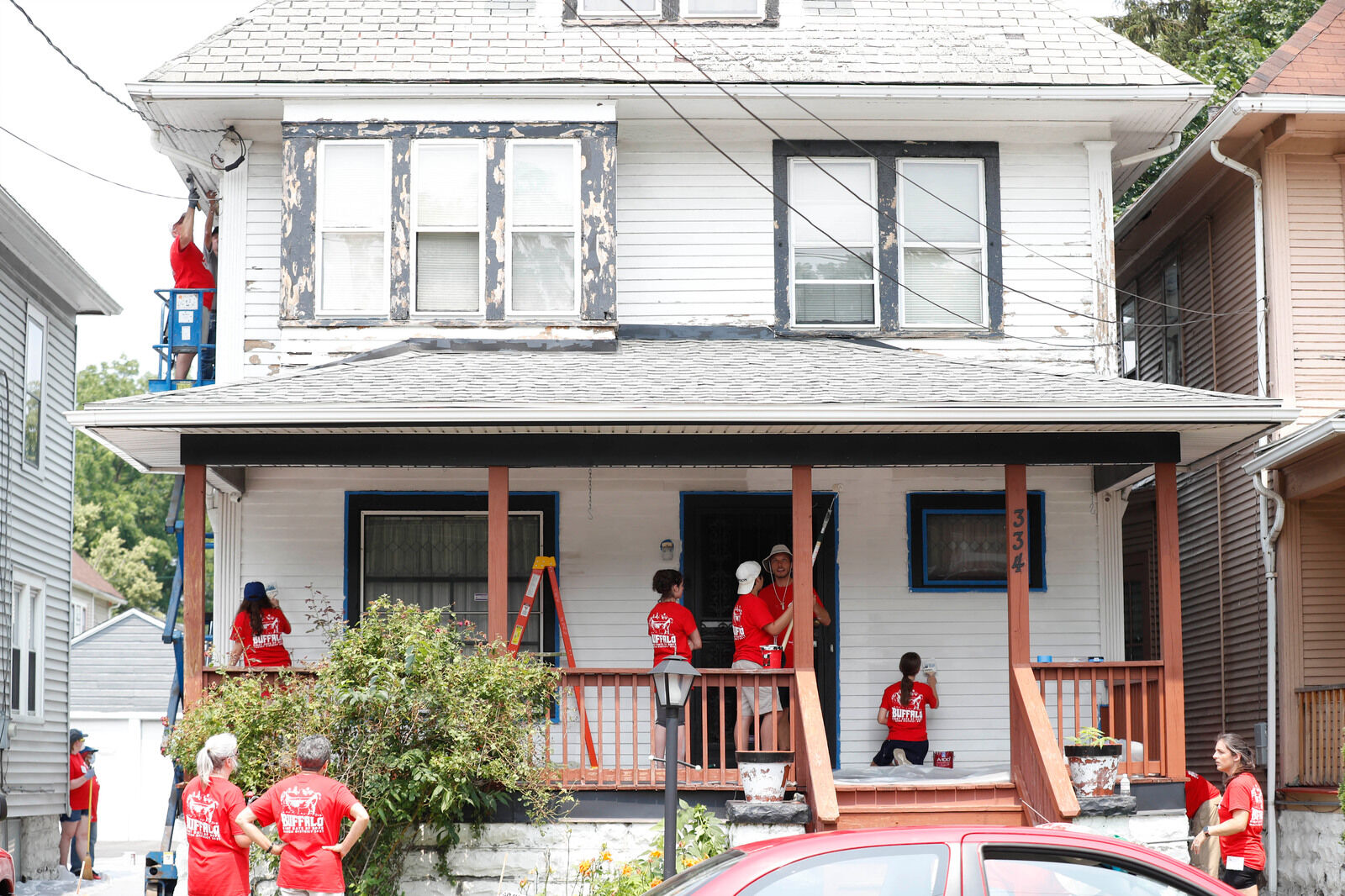 Painting a big house